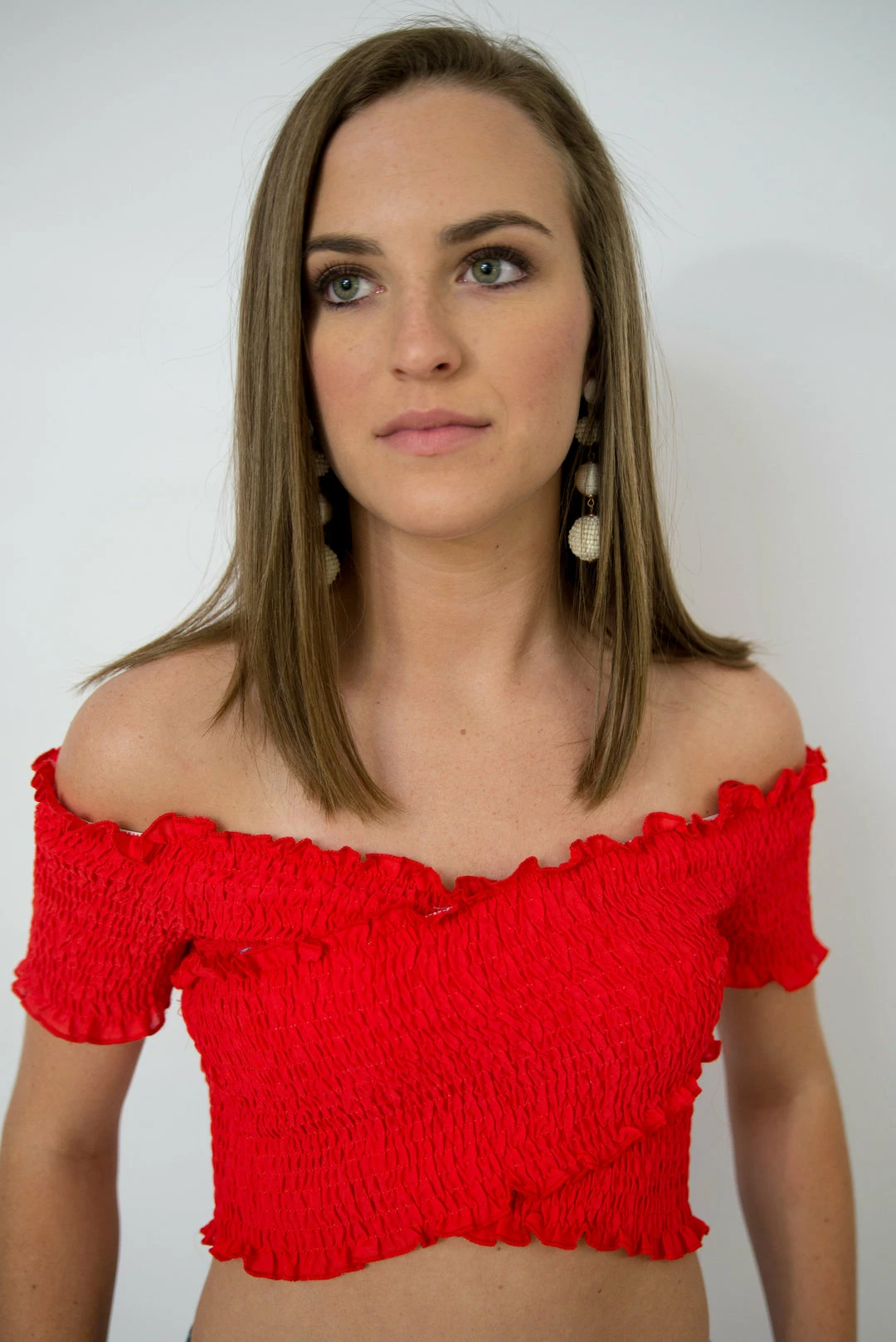 She And Sky Red Crop Top 2 She And Sky Red Crop Top