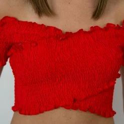 She And Sky Red Crop Top 7 She And Sky Red Crop Top