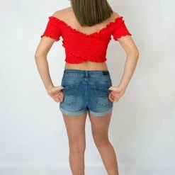 She And Sky Red Crop Top 8 She And Sky Red Crop Top