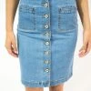 UMGEE Denim Button Up Skirt