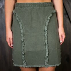 Very J Olive Skirt