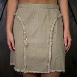 Very J Taupe Skirt