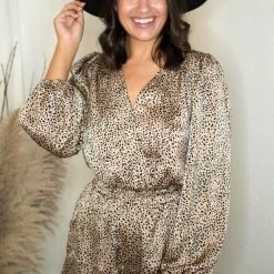Glam Camel Printed Romper Rompers & Jumpsuits