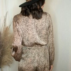 Glam Camel Printed Romper Rompers & Jumpsuits