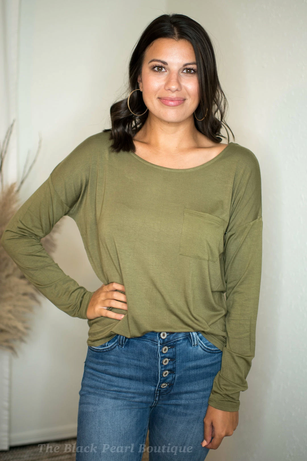 Hyfve Tops Olive Long Sleeve Pocket Tee 5 Hyfve Tops Olive Long Sleeve Pocket Tee