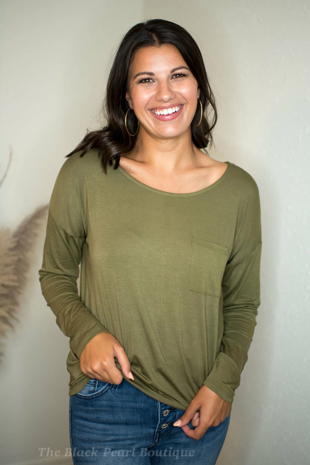 Hyfve Tops Olive Long Sleeve Pocket Tee 6 Hyfve Tops Olive Long Sleeve Pocket Tee