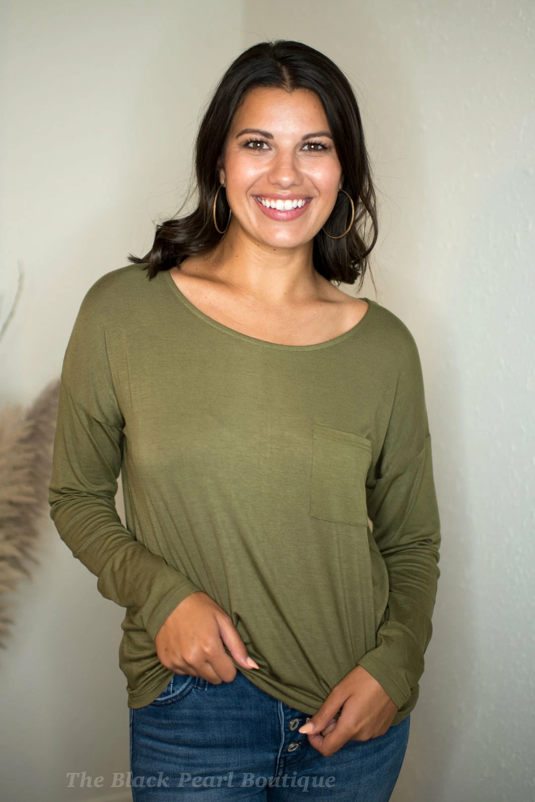 Hyfve Tops Olive Long Sleeve Pocket Tee 7 Hyfve Tops Olive Long Sleeve Pocket Tee