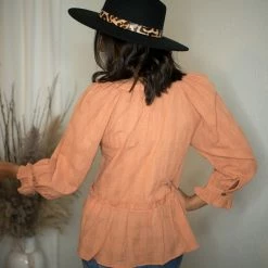 Blu Pepper Dusty Peach Blouse