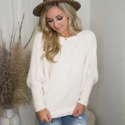 Hyfve Off White Dolman Sleeve Sweater 5 Hyfve Off White Dolman Sleeve Sweater