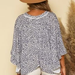 Peach Love Animal Print Oversized Top 7 Peach Love Animal Print Oversized Top