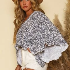 Peach Love Animal Print Oversized Top 6 Peach Love Animal Print Oversized Top