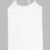Yahada White Long Cami Tops