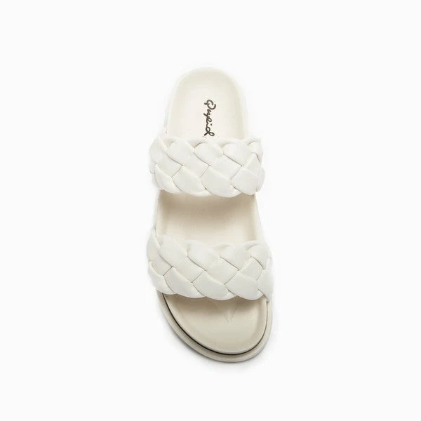 Quipid Two Braided White Sandal 3 Quipid Two Braided White Sandal