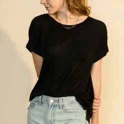 Hyfve Black Comfy Pocket Tee