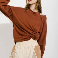 Very J Beige Color Block Active Shorts New Arrivals