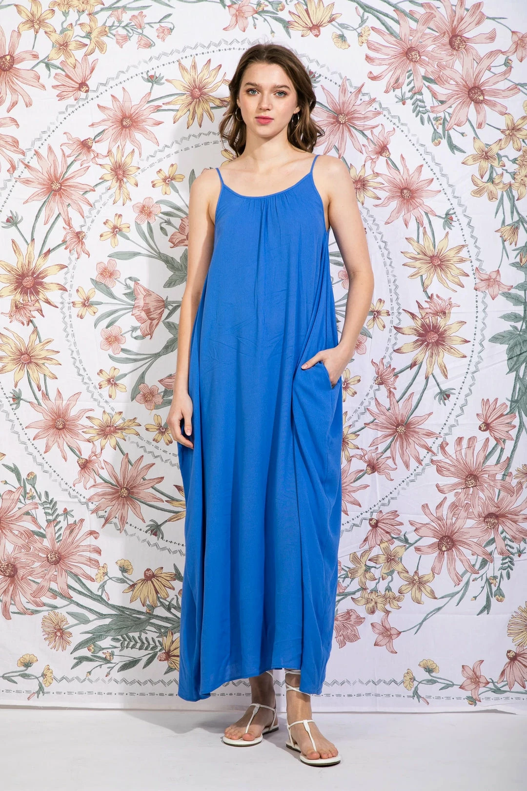 Very J New Arrivals Blue Midi Dress 1 Very J New Arrivals Blue Midi Dress