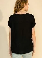 Hyfve Black Comfy Pocket Tee