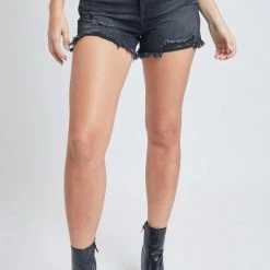 YMI New Arrivals Black Mom Fit Shorts