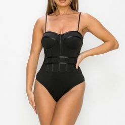 Irishbasic New Arrivals Black Bodysuit