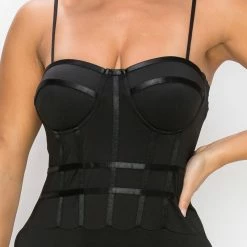 Irishbasic New Arrivals Black Bodysuit