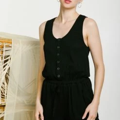 Very J Black Romper