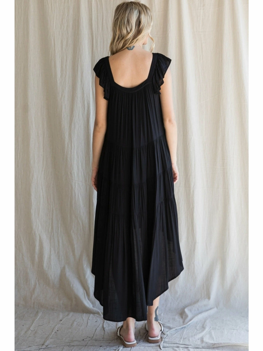 Jodifl Black Midi Dress 2 Jodifl Black Midi Dress