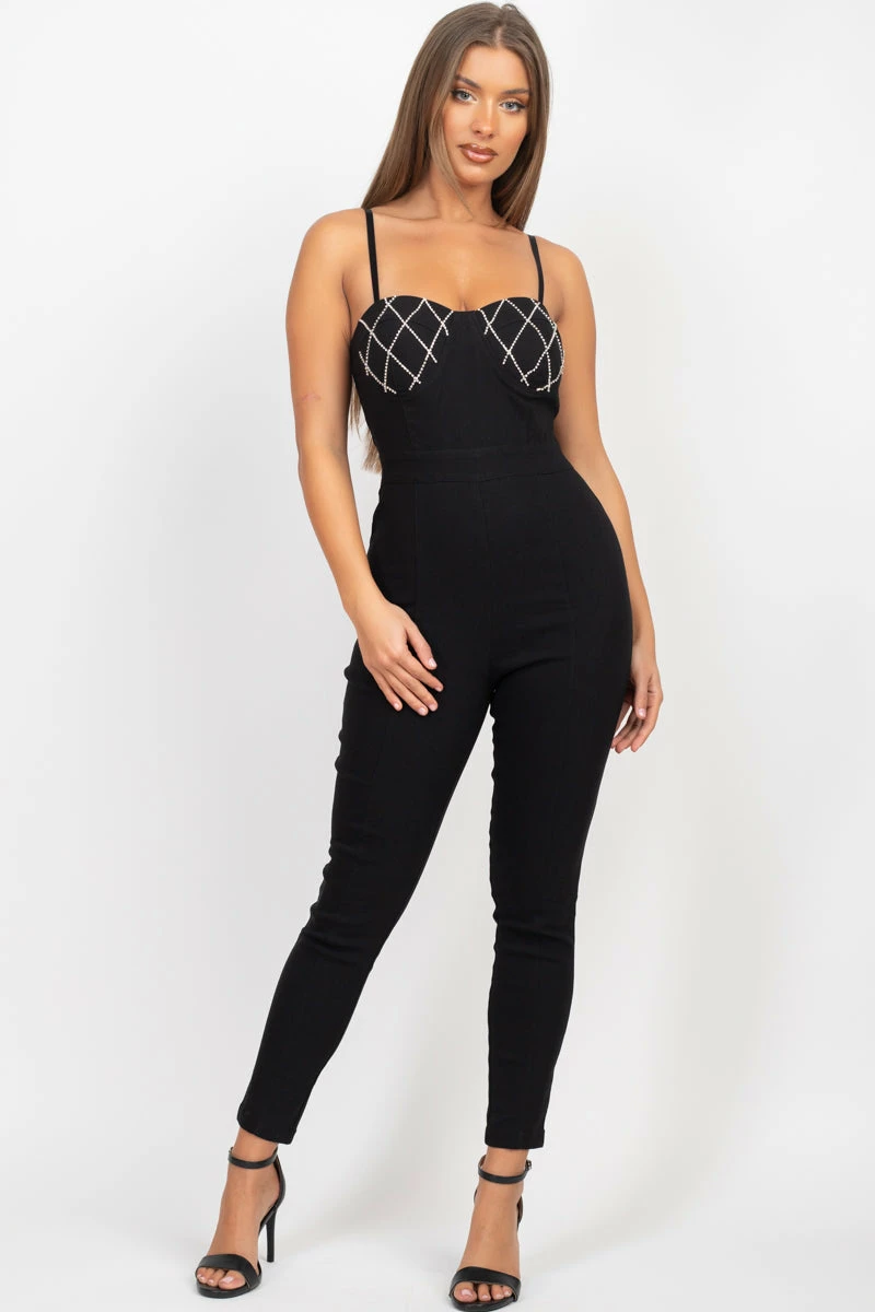 Irishbasic Black Rhinestone Jumpsuit 1 Irishbasic Black Rhinestone Jumpsuit