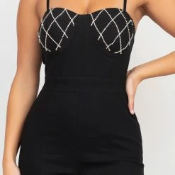 Irishbasic Black Rhinestone Jumpsuit 6 Irishbasic Black Rhinestone Jumpsuit