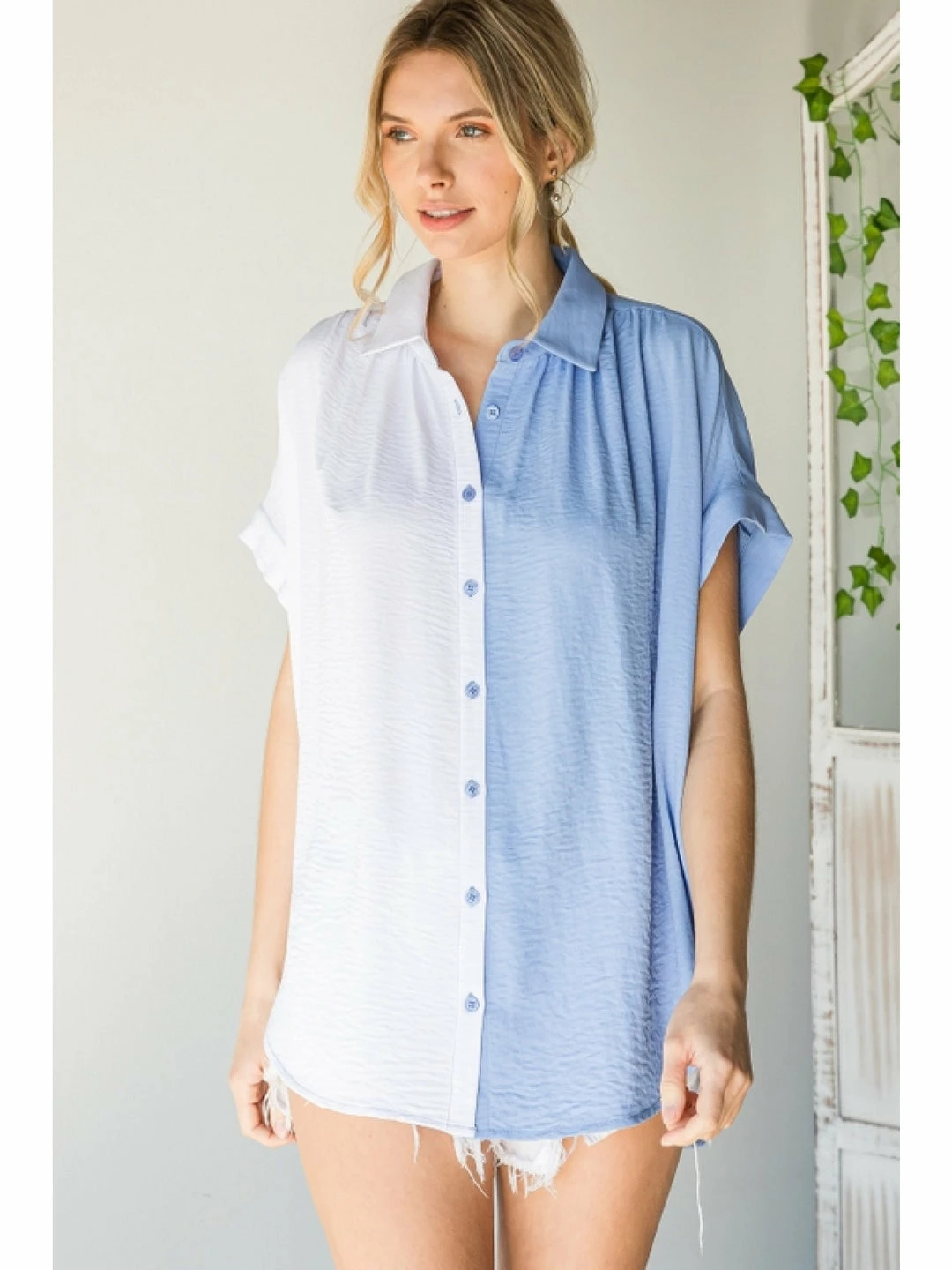 Jodifl Colorblock Button Up Top 1 Jodifl Colorblock Button Up Top