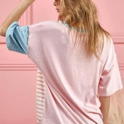 Bibi Blush Color Block/Striped Top New Arrivals 7 Bibi Blush Color Block/Striped Top New Arrivals