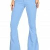 The Black Pearl Boutique Baby Blue Flare Pants New Arrivals