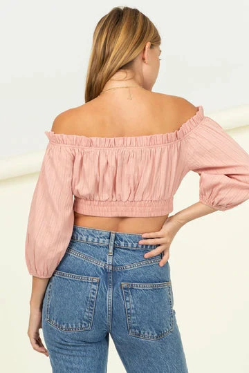 Hyfve Blush Off Shoulder Crop Top New Arrivals 2 Hyfve Blush Off Shoulder Crop Top New Arrivals