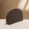 Beautystash Brown Checker Cosmetic Bag
