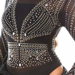 Day G Rhinestone Body Suit