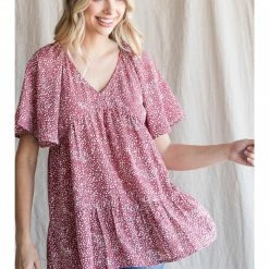 Jodifl Printed Babydoll Top