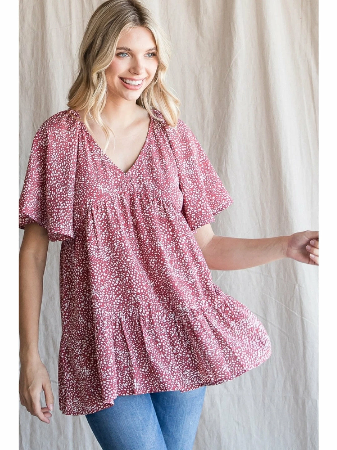 Jodifl Printed Babydoll Top 1 Jodifl Printed Babydoll Top