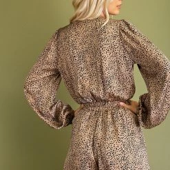 Glam Camel Printed Romper Rompers & Jumpsuits