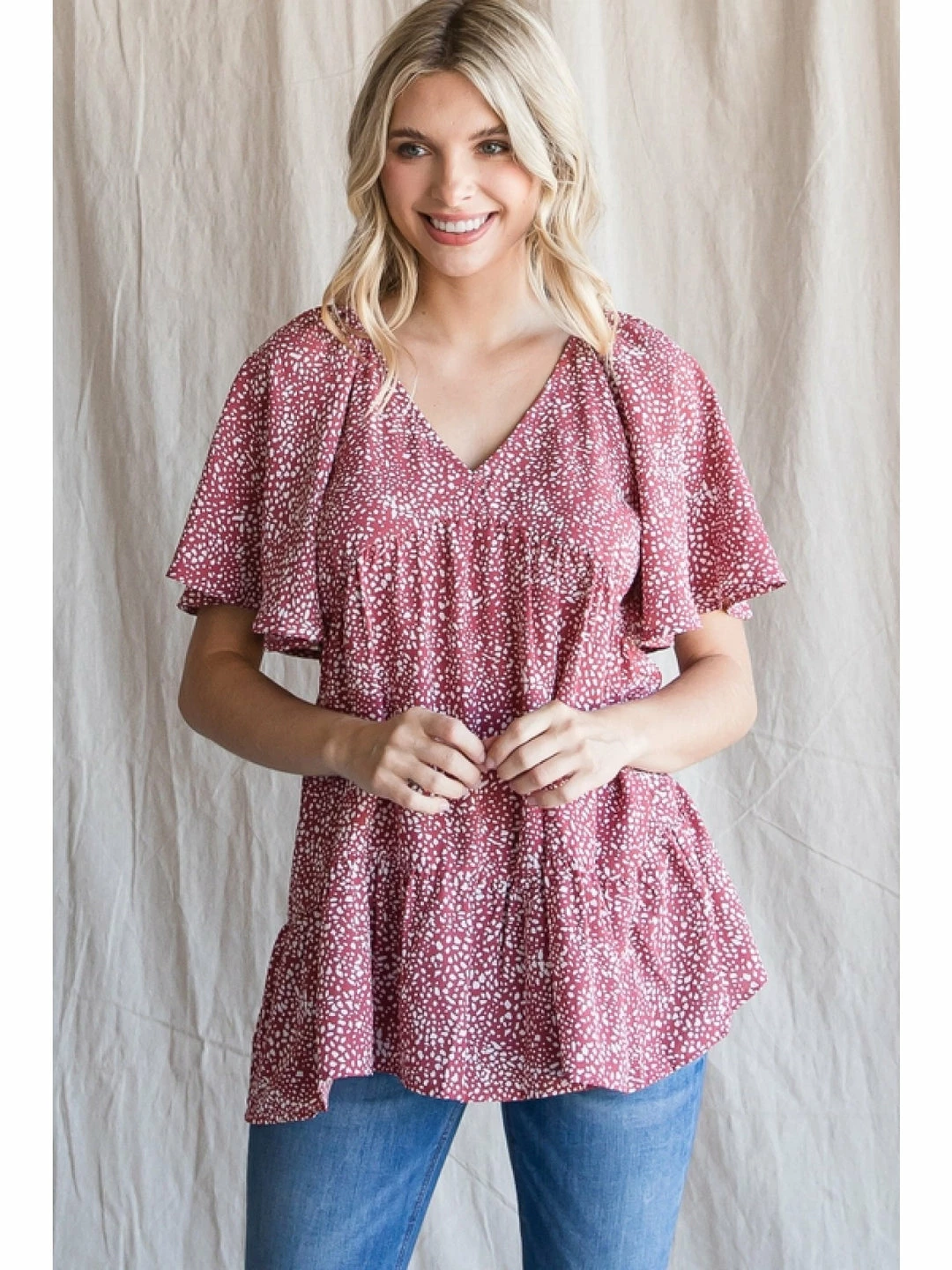 Jodifl Printed Babydoll Top 2 Jodifl Printed Babydoll Top
