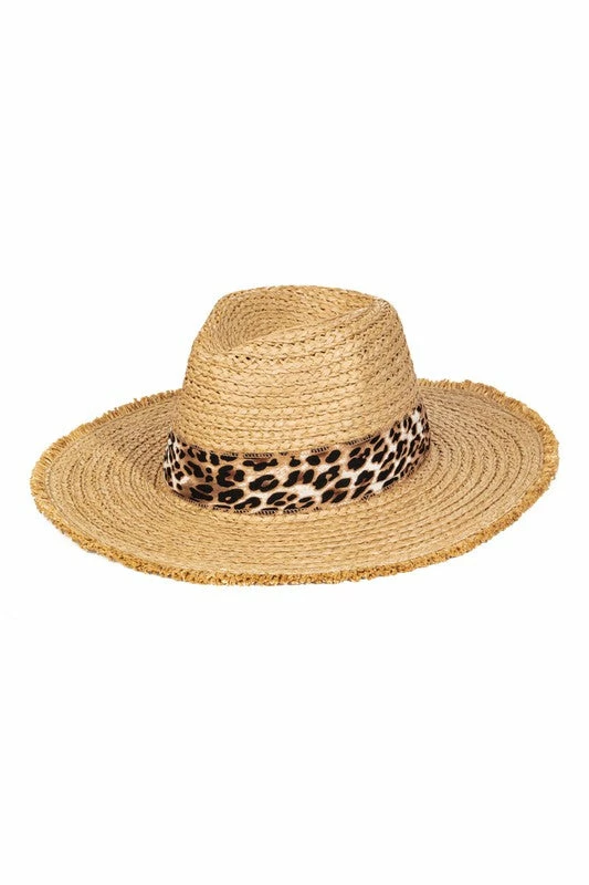 Wall To Wall Leopard Strap Straw Hat New Arrivals 1 Wall To Wall Leopard Strap Straw Hat New Arrivals