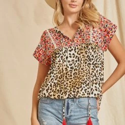 Andree By Unit Leopard Embroidered Babydoll Top New Arrivals 13 Andree By Unit Leopard Embroidered Babydoll Top New Arrivals