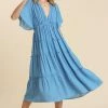 UMGEE New Arrivals Blue Maxi Dress