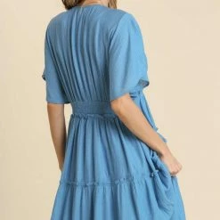 UMGEE New Arrivals Blue Maxi Dress