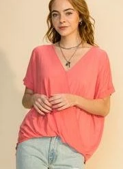 Hyfve Tea Rose Surplice Top Tops 6 Hyfve Tea Rose Surplice Top Tops