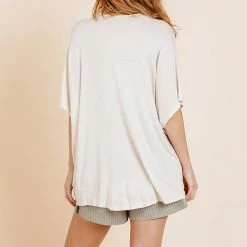 UMGEE Cream Knot Top