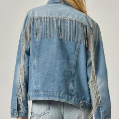 Andree By Unit Denim Rhinestone Jacket