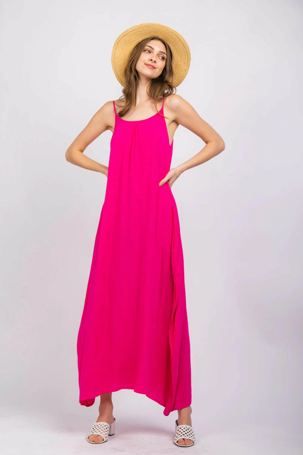 Very J Fuchsia Midi Dress New Arrivals 3 Very J Fuchsia Midi Dress New Arrivals