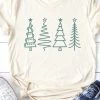 Kissed Apparel Tops Modern Christmas Tree Tee