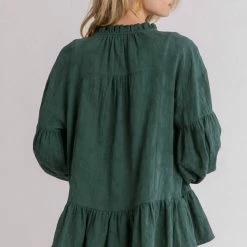 UMGEE Dark Green Babydoll Top