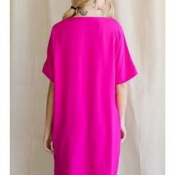 Jodifl Hot Pink Pocket Dress