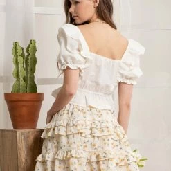 Blu Pepper Ivory Lace Top